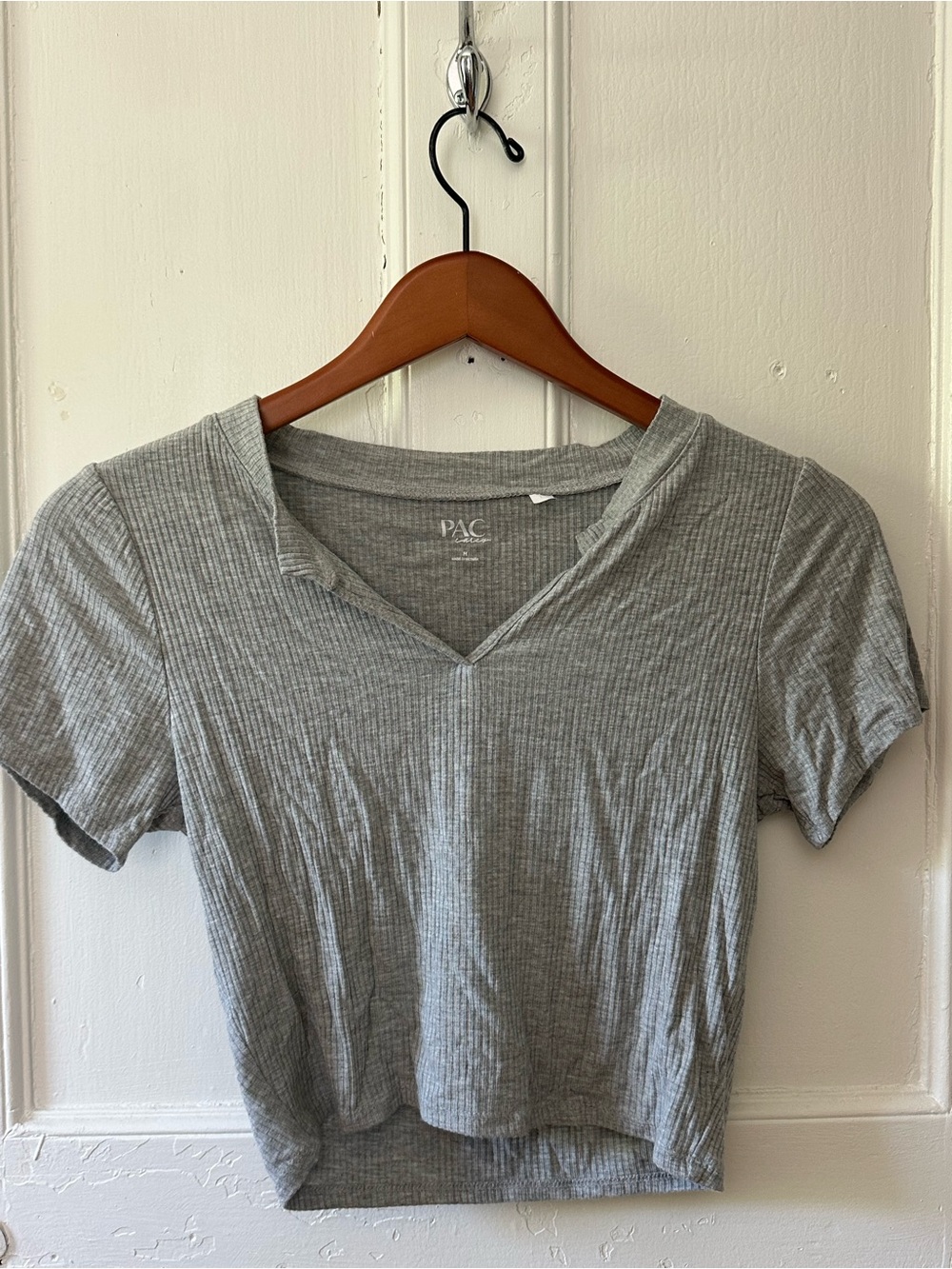 Pac Cares V-neck Ribbed Tee